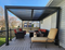PURPLE LEAF Lamellen Pergola Outdoor Aluminium Pergola Freistehend Pergola mit Lamellendach Einstellbar Hardtop Pavillon,mit Geeignet für Garten Terrasse Hinterhof,Grau