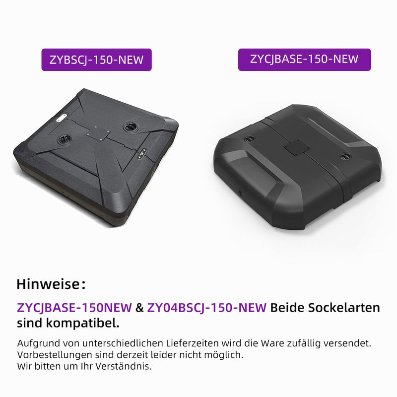 PURPLE LEAF Runder Sonnenschirm mit LED-Solarbeleuchtung und Schirmständer