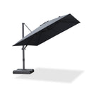 PURPLE LEAF Stufenlos neigbarer Freischwinger-Sonnenschirm Preisgünstiger Sonnenschirm für den Außenbereich