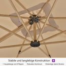 PURPLE LEAF Holzmaserung Ausleger-Sonnenschirm Aluminium Outdoor-Sonnenschirme
