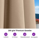 PURPLE LEAF Aluminium Marktschirm für Terrasse, Garten & Gewerbe – Stabiler Outdoor-Sonnenschirm