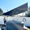 PURPLE LEAF Sonnenschirm mit Led Solar Beleuchtung Ampelschirm 300 x 300 cm Marktschirm Groß 360°Rotation, Gartenschirm mit Kurbel, Balkonschirm Sonnenschutz UV50+