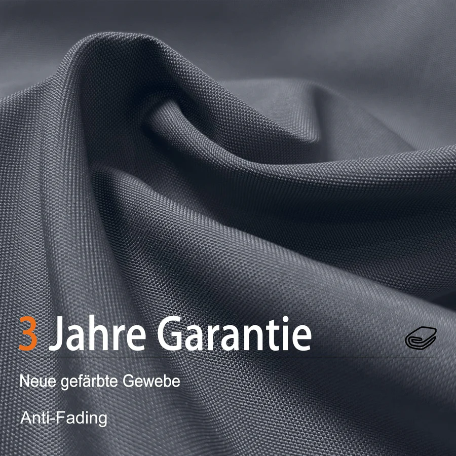 PURPLE LEAF Sonnenschirm Groß Ampelschirm mit Kurbel 360-Grad Drehbar mit Fußpedal für Terrasse, Balkon Sonnenschutz