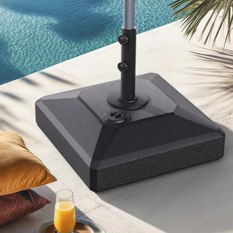 Häufiger Kauf: PURPLE LEAF Mittelmast-Sonnenschirmständer in Schwarz