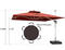 PURPLE LEAF Sonnenschirm Ampelschirm Drehbar Neigbar Kippbar Marktschirm 360°Rotation, Gartenschirm mit Kurbel（im Voraus verkaufen）
