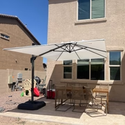 PURPLE LEAF Quadratische und Rechteckige Sonnenschirme mit Drehfunktion und Schirmständer