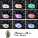 PURPLE LEAF Sonnenschirm Set in Holzoptik – Alu-Ampelschirm mit Ständer, LED-Zentrumleuchte und Schutzhülle, 360° drehbar, mit Kurbel
