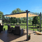 PURPLE LEAF Pergola Metall Garten Pavillon Pergola Wasserdicht Stabil Winterfest, Gartenpavillon Mit Sonnenschutz Überdachung