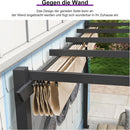 PURPLE LEAF Pergola Metall Garten Pavillon Pergola Wasserdicht Stabil Winterfest, Gartenpavillon Mit Sonnenschutz Überdachung
