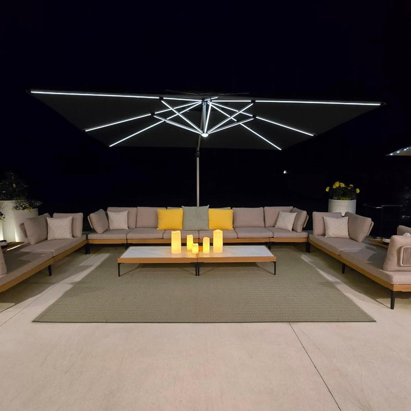 PURPLE LEAF sonnenschirm mit led für Gartenparty