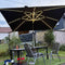 purple leaf solar led sonnenschirm