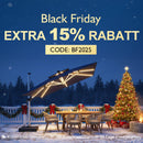 PURPLE LEAF Outdoor Retractable Pergola mit Doppelsonnenschutz-Überdachung Weiß Heavy-Duty Aluminium-Pergola Patio Moderne Pergola für Garten Deck Hinterhof