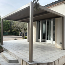 PURPLE LEAF pergola lamellendach Lux Aluminium Pavillon Terrassenüberdachung Lamellen Freistehend Lamellenpergola für Terrassen Champagner