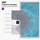 PURPLE LEAF UV-beständiger Sonnenschirm für Garten und Terrasse