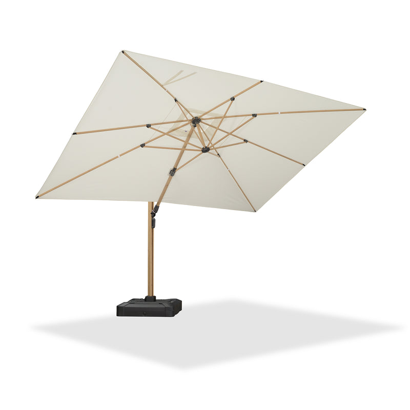 PURPLE LEAF Holzmaserung Ausleger-Sonnenschirm Aluminium Outdoor-Sonnenschirme