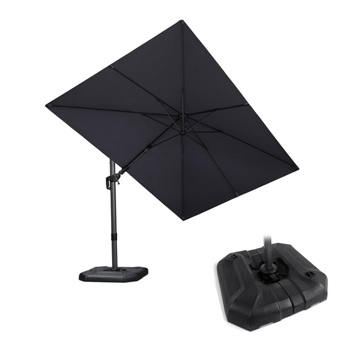 PURPLE LEAF Quadratische und Rechteckige Sonnenschirme mit Drehfunktion und Schirmständer