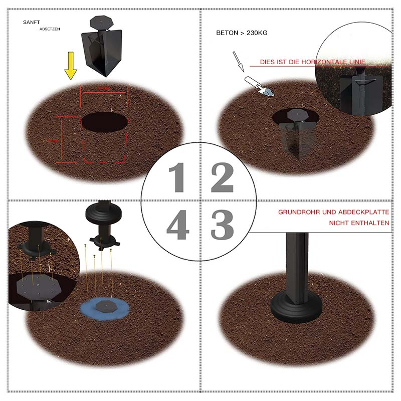 Häufig gewählt: PURPLE LEAF Sonnenschirmständer