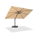 PURPLE LEAF Stufenlos neigbarer Freischwinger-Sonnenschirm Preisgünstiger Sonnenschirm für den Außenbereich