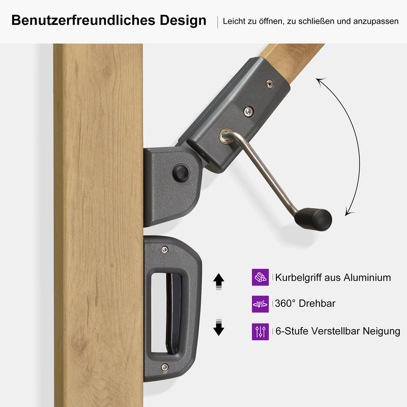 PURPLE LEAF Holzmaserung Ausleger-Sonnenschirm Aluminium Outdoor-Sonnenschirme