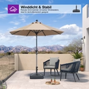 Häufiger Kauf: PURPLE LEAF Mittelmast-Sonnenschirmständer in Schwarz