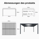 PURPLE LEAF Lamellen Pergola Outdoor Aluminium Pergola Terrassenüberdachung mit integrierten LED Freistehend Pergola mit Lamellendach Einstellbar Hardtop Pavillon Geeignet für Garten Anthrazit
