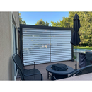 PURPLE LEAF Lamellen Pergola Outdoor Aluminium Pergola Terrassenüberdachung Freistehend Pergola mit Rollos mit Lamellendach Einstellbar Hardtop Pavillon Geeignet für Garten Anthrazit