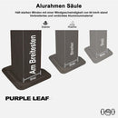 PURPLE LEAF Terrassen-Pavillon in Grau wetterfest mit Hardtop-Dach aus verzinktem Stahl, milchweiße Lichterkette