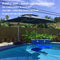 PURPLE LEAF Sonnenschirm Rechteckig Groß Stabil Marktschirm Groß 360°Rotation, Gartenschirm mit Kurbel