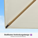 PURPLE LEAF Holzmaserung Ausleger-Sonnenschirm mit Schirmständer – Aluminium Outdoor-Sonnenschirm für Garten und Terrasse