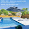 PURPLE LEAF Sonnenschirm Rechteckig Groß Stabil Marktschirm Groß 360°Rotation, Gartenschirm mit Kurbel