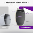 PURPLE LEAF Sonnenschirm Rechteckig Groß Stabil Marktschirm Groß 360°Rotation, Gartenschirm mit Kurbel