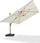 PURPLE LEAF Holzmaserung Ausleger-Sonnenschirm Aluminium Outdoor-Sonnenschirme