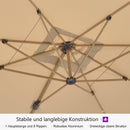 PURPLE LEAF Holzmaserung Ausleger-Sonnenschirm Aluminium Outdoor-Sonnenschirme