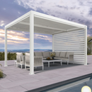 PURPLE LEAF Rollos für Lamellen Pergola Wärmedämmung UV-Schutz Sonnenschutz Waterproof-Gewebe  Sichtschutz pflegeleicht für Terrasse Seitenrollo