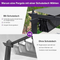 PURPLE LEAF Aluminium Pergola Einziehbare Markise mit Sonnenschutzdach und Seitenvorhängen für Terrasse Garten Grillpavillon