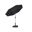 PURPLE LEAF Sonnenschirm Alu Gartenschirm mit Schirmständer, 30° Neigung, Terrassenschirm Tischschirm, Wasserdichter Mittelstockschirm für Garten & Markt