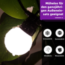 PURPLE LEAF Pergola Aluminium Einziehbare für den Außenbereich mit Sonnenschutzdach Terrasse, Unterstand für Hinterhof Metall grill Pavillon milchweiße Lichterkette