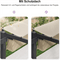 PURPLE LEAF Pergola Aluminium Einziehbare für den Außenbereich mit Sonnenschutzdach, Terrasse, Unterstand für Hinterhof, Metallgrill-Pavillon-PRG