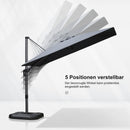 PURPLE LEAF Wirtschaftlicher Terrassen-Sonnenschirm mit drehbarem Rechteck und quadratischem Outdoor-Sonnenschirm