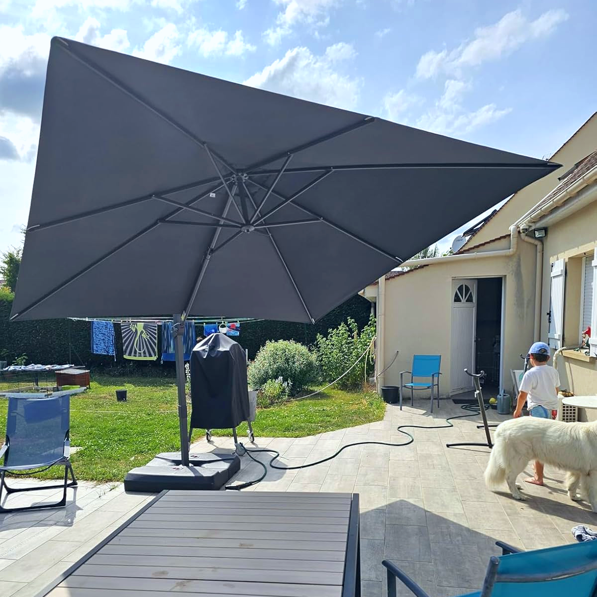 purple leaf UV-schutz Sonnenschirm ampelschirm für Terrasse