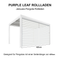 PURPLE LEAF Rollos für Lamellen Pergola Wärmedämmung UV-Schutz Sonnenschutz Waterproof-Gewebe  Sichtschutz pflegeleicht für Terrasse Seitenrollo