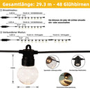 PURPLE LEAF Lamellen Pergola Outdoor Aluminium Pergola mit Verstellbarem Lamellendach und klaren Glühbirnen für Terrasse und Garten Anthrazit