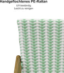 PURPLE LEAF französische Wiener Barhocker, 2er-Set, geflochtenes Design, Außen-Tresenhocker mit Aluminiumrahmen, Rattangeflecht und Rückenlehne