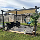 PURPLE LEAF Pergola Metall Garten Pavillon Aluminium Gazebo Wasserdicht Stabil Winterfest Gartenpavillon Mit Sonnenschutz Überdachung -milchweiße Lichterkette