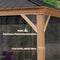 PURPLE LEAF Holzmaserung Pavillon Hardtop Wasserdichter Gartenpavillon mit Aluminium-Stahldach Holzoptik