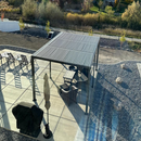 PURPLE LEAF Lamellen Pergola Outdoor Aluminium Pergola mit Verstellbarem Lamellendach für Terrasse und Garten Anthrazit