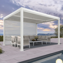 PURPLE LEAF Rollos für Lamellen Pergola Wärmedämmung UV-Schutz Sonnenschutz Waterproof-Gewebe  Sichtschutz pflegeleicht für Terrasse Seitenrollo