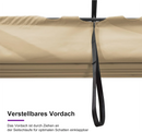 PURPLE LEAF Pergola Metall Garten Pavillon Pergola Wasserdicht Stabil Winterfest, Gartenpavillon Mit Sonnenschutz Überdachung