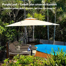 PURPLE LEAF Sonnenschirm Ampelschirm Drehbar Neigbar Kippbar Marktschirm 360°Rotation, Gartenschirm mit Kurbel