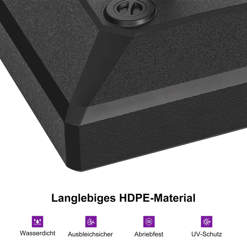 Häufiger Kauf: PURPLE LEAF Mittelmast-Sonnenschirmständer in Schwarz